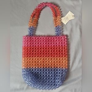 Aerie Multicolor Beaded Mini Bag